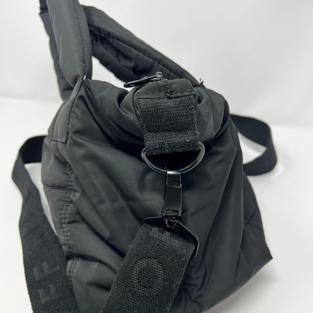 OFFLINE by Aerie Love Puff Mini Black Quilted Tote Crossbody Bag - Picture 4 of 6
